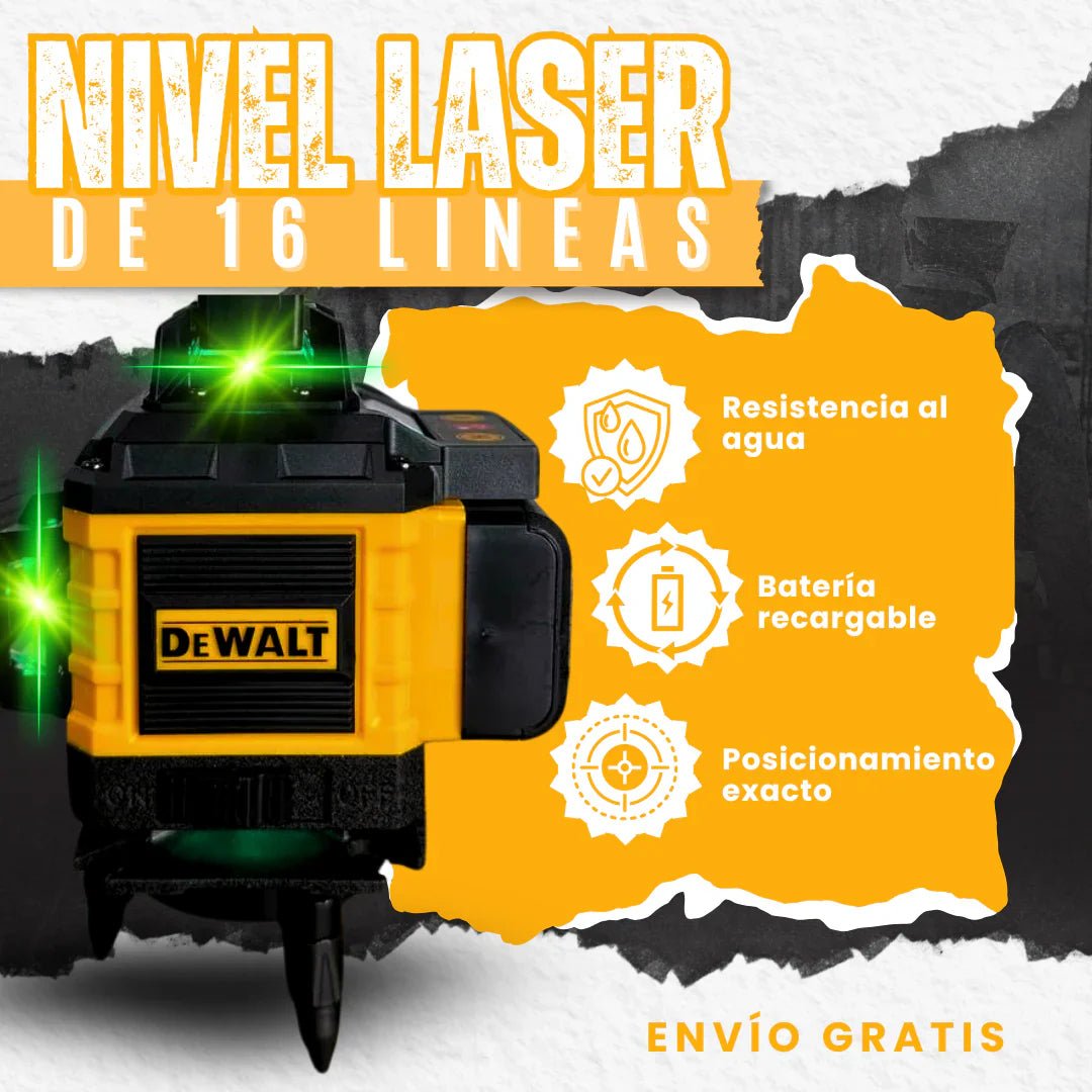 Nivel Laser PRO3 de 16 Lineas DeWalt Compact - 90%DESCUENTO - Tienda Kalvo
