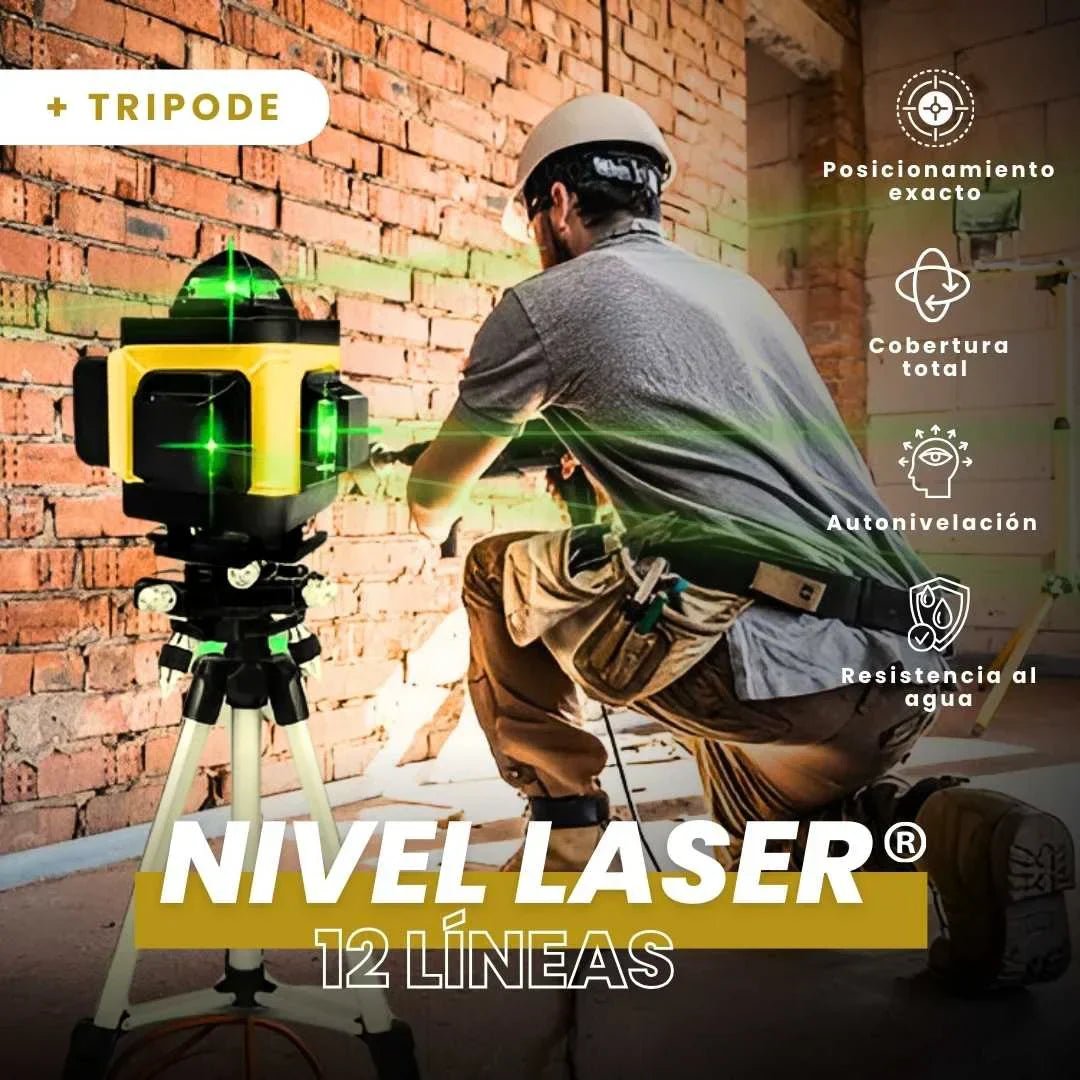 NIVEL LÁSER 12 LÍNEAS: 4D AUTONIVELANTE - 50% DESCUENTO - Tienda Kalvo